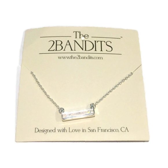 The 2 Bandits Athens Bar Necklace, - Picture 1 of 4